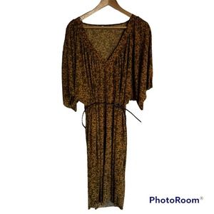 Large Zara dress fall colors midi